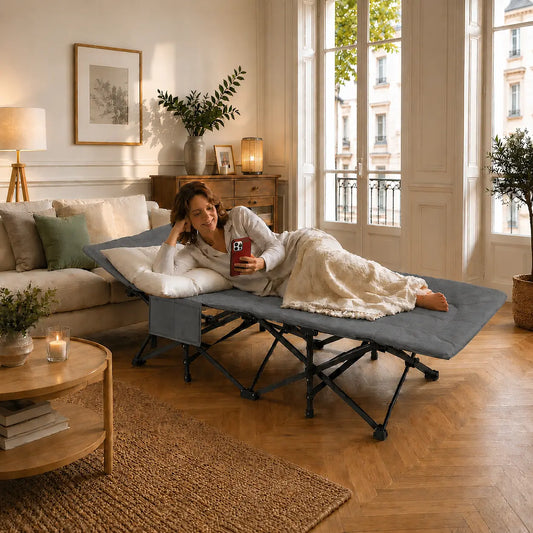 Lit d'appoint pliable — Déplié en 10 secondes